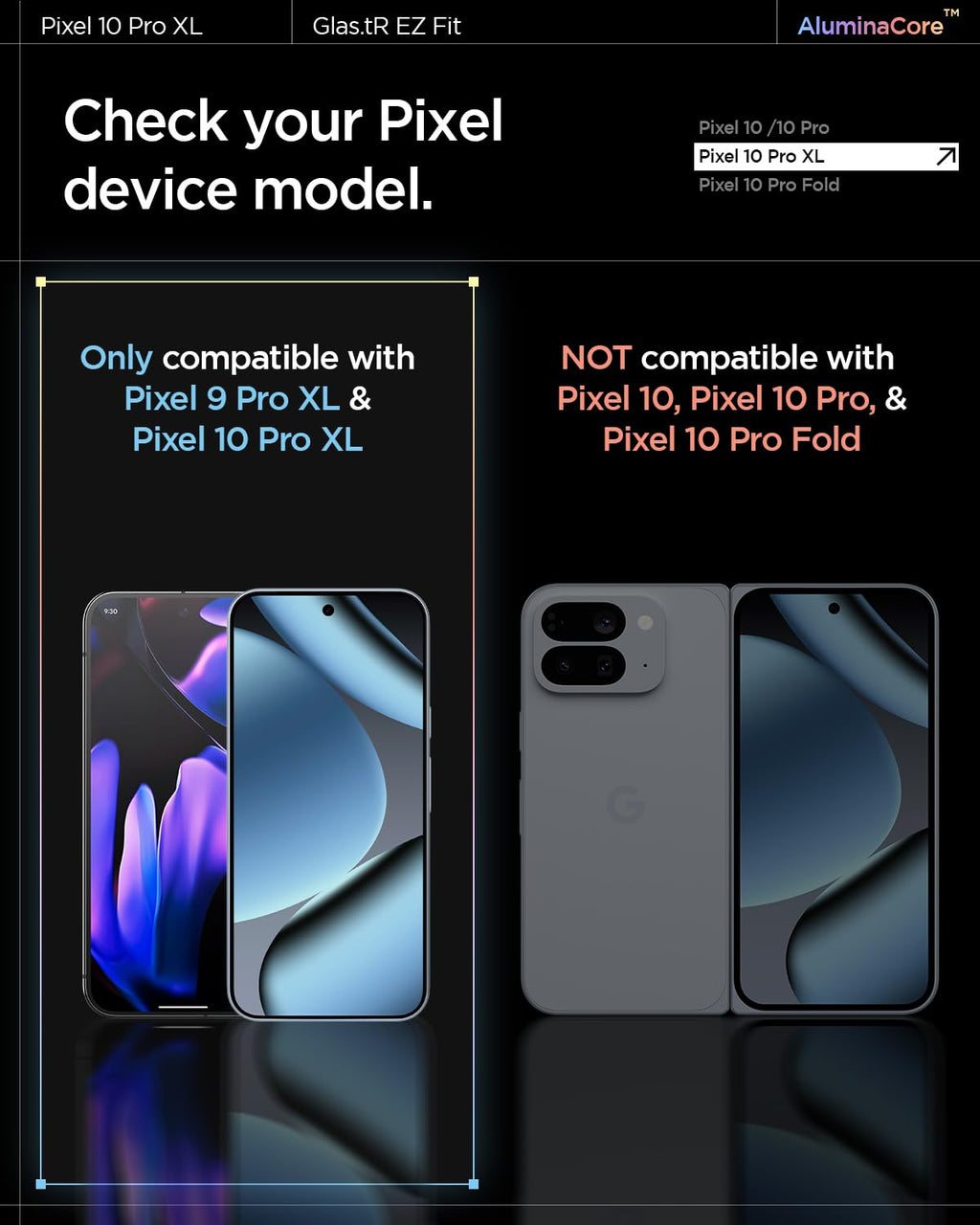Spigen Tempered Glass Screen Protector Guard For Pixel 10 Pro XL