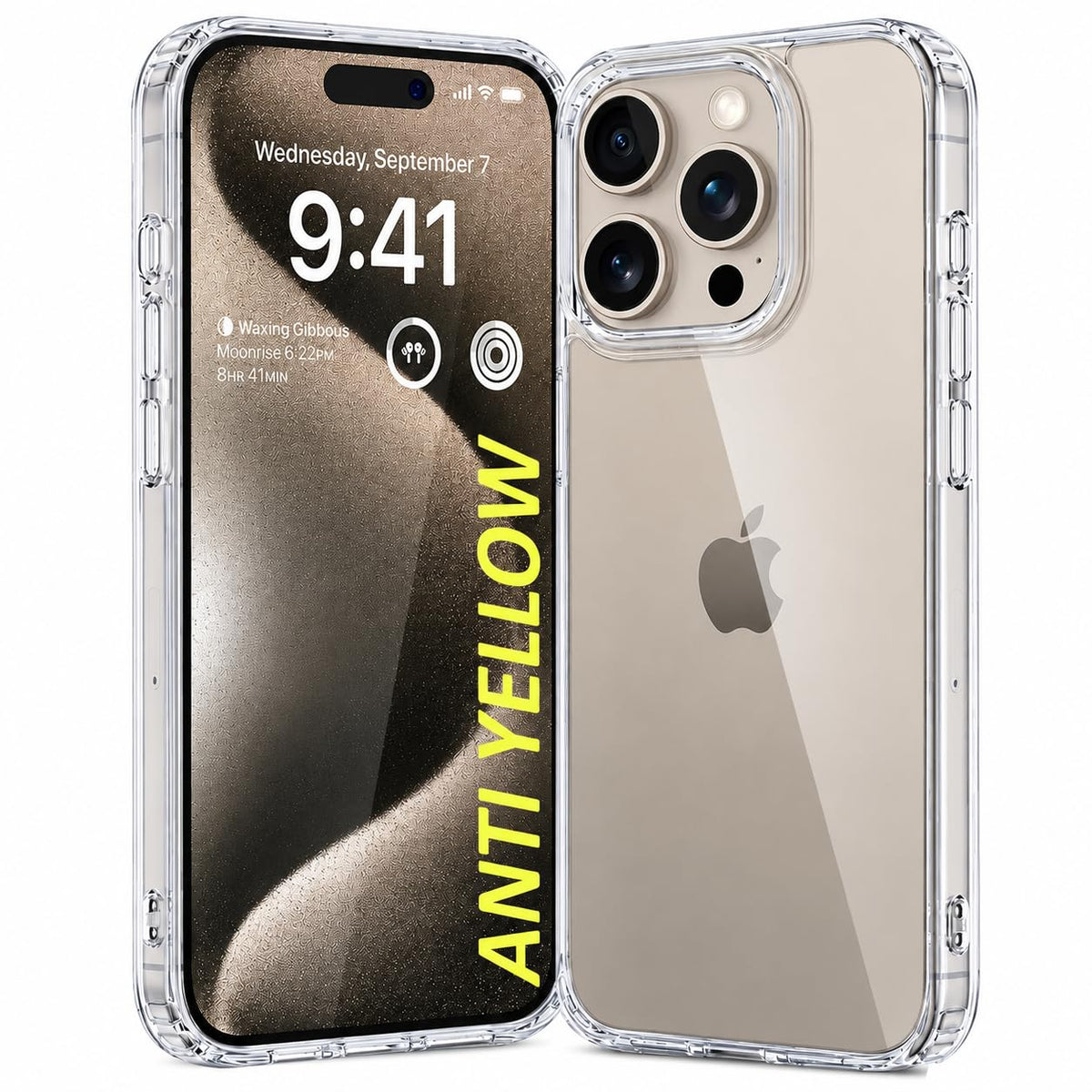 Anti Yellow Clear MagSafe Case for iPhones, Premium Polycarbonate, Ultra Strong Magnets, 360 Drop Protection, Raised Camera Protection, MagSafe Compatible