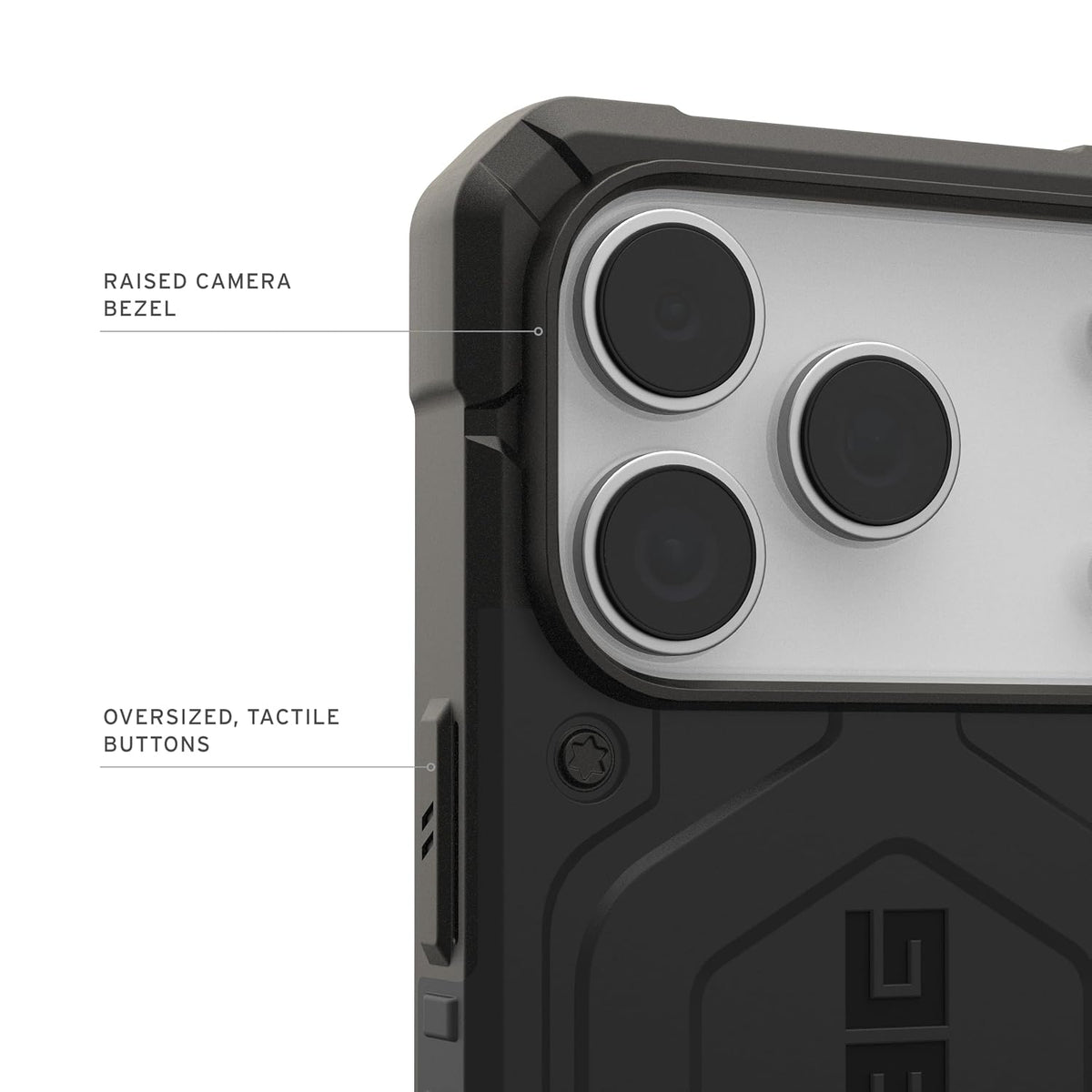 Urban Armor Gear UAG Pathfinder Magnetic Compatible, Rugged Shockproof Anti-Slip Military Grade Protective Case/Cover Designed for iPhone 17 Pro Max (2025) - Black