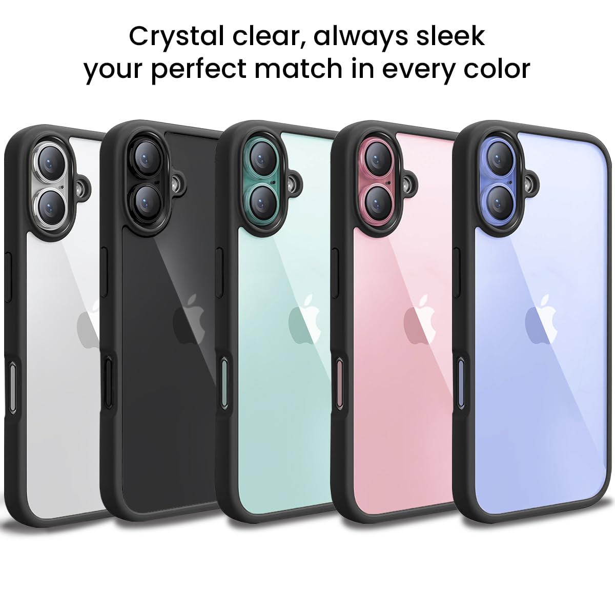 Beetle Series Crystal Back Armor Case Premium Anti Yellow-iPhone 16