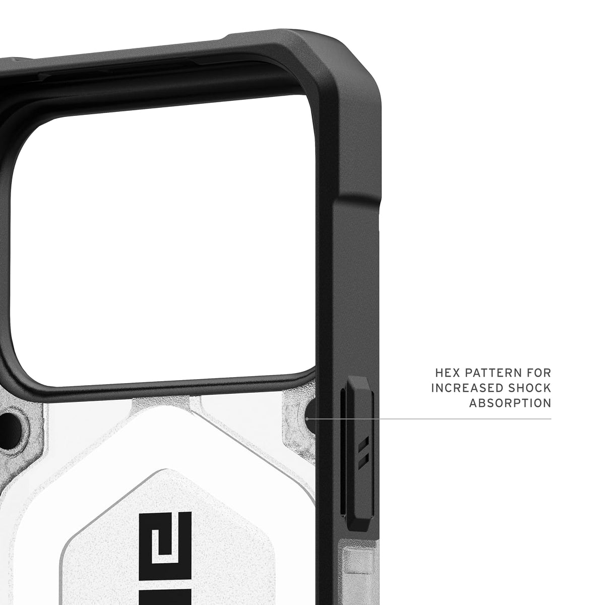 Urban Armor Gear UAG Pathfinder Clear Magnetic Compatible, Rugged Shockproof Anti-Slip Military Grade Protective Case/Cover Designed for iPhone 17 Pro (2025) - Ice/Silver