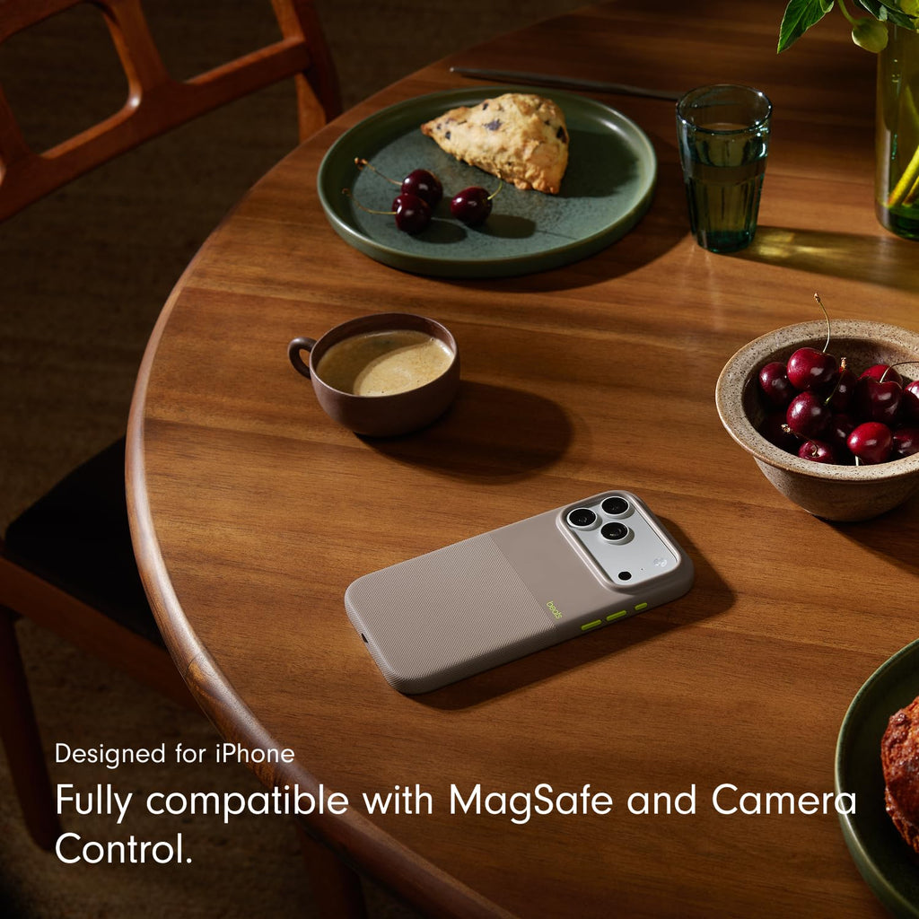 Beats iPhone 17 Pro Max Rugged Case with MagSafe & Camera Control, Scratch & Drop Tested, Matte Texture with Microfibre Lining - Alpine Gray