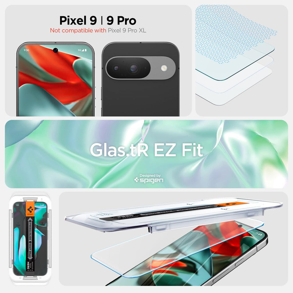 Spigen Tempered Glass Screen Protector Guard For Pixel 9
