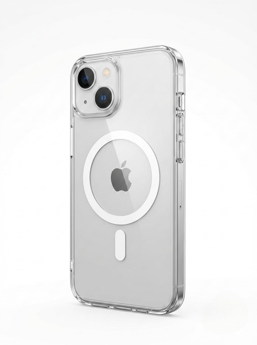 Anti Yellow Clear MagSafe Case for iPhones, Premium Polycarbonate, Ultra Strong Magnets, 360 Drop Protection, Raised Camera Protection, MagSafe Compatible