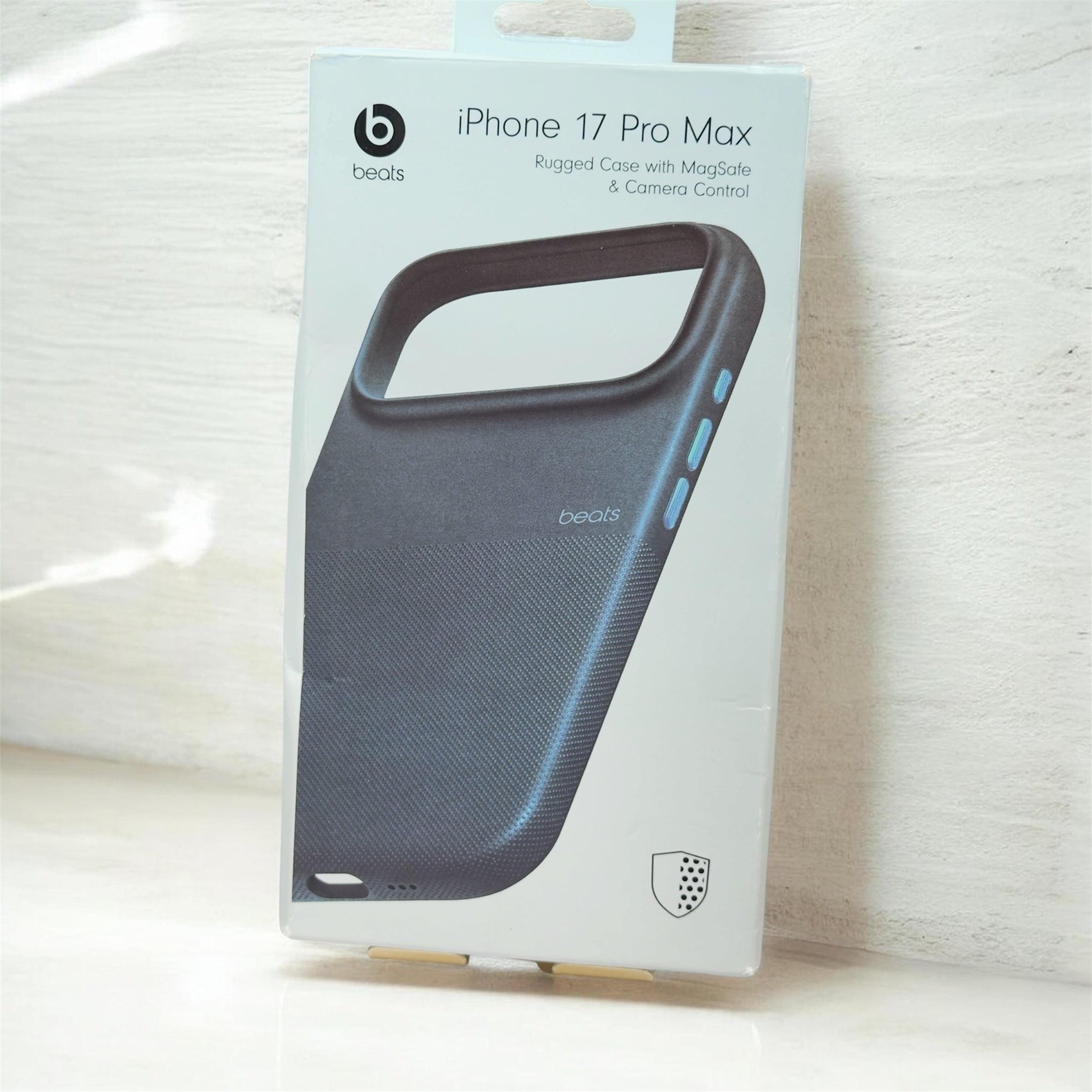 Beats iPhone 17 Pro Max Rugged Case with MagSafe & Camera Control, Scratch & Drop Tested, Matte Texture with Microfibre Lining - Rocky Blue