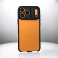 Beetle Series Crystal Armor Case – Premium Black Frame Protection with MagSafe Support