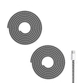 Ultimate Cable Protector | Spiral Triple Colour 1.5 Meter / 150 cm | Plastic Cord Wire Charger Winder for iPhone and Android Charging Cables (Pack of 1)