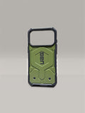Urban Armor Gear UAG Pathfinder Clear Magnetic Compatible, Rugged Shockproof Anti-Slip Military Grade Protective Case/Cover Designed for iPhone 17 Pro (2025) - Olive Green