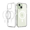 Magfit Backcover for iPhone| Mag-Safe Wireless Charging | Designed with Magnetic Lock Transparent Back Case Cover (Transparent)