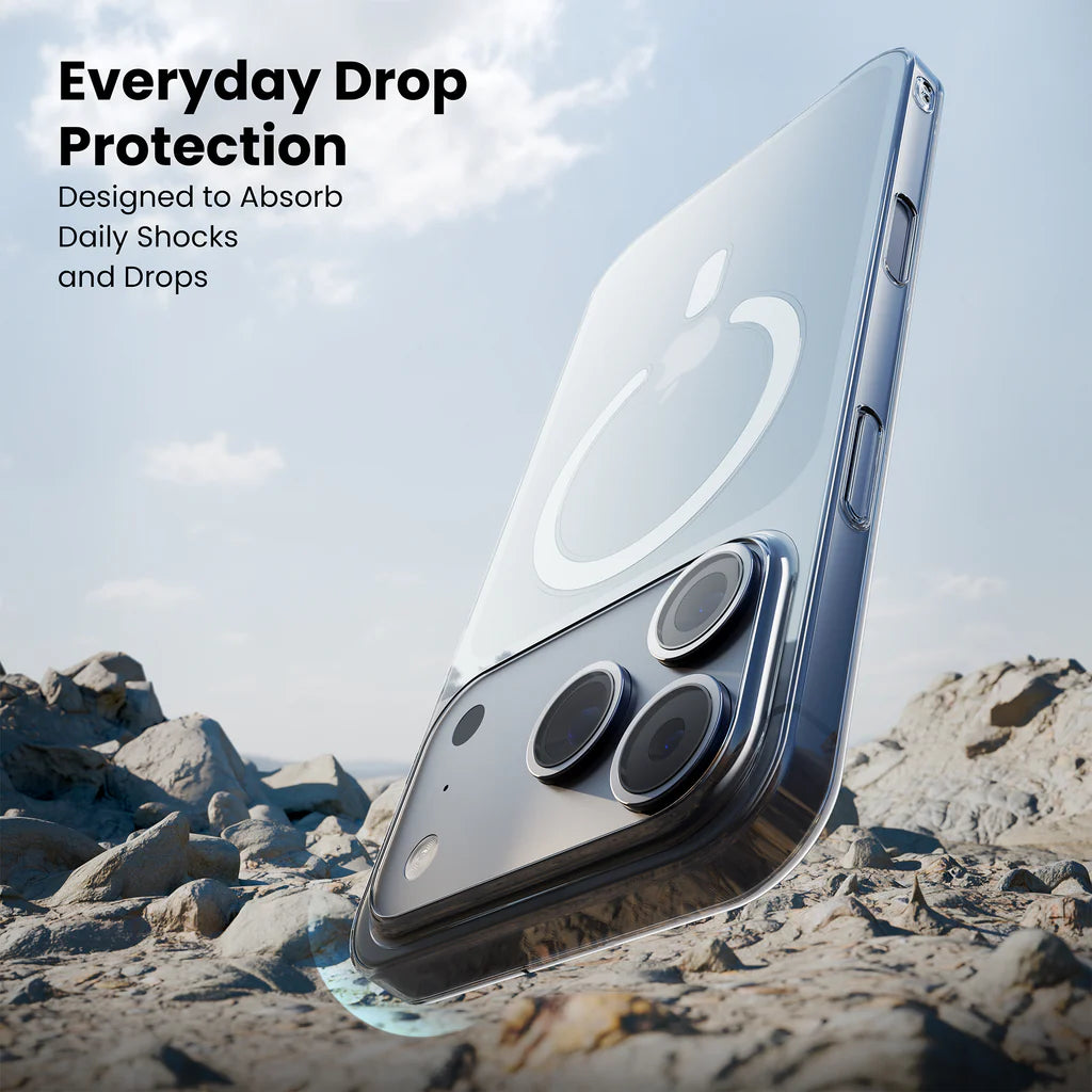 Anti Yellow Clear MagSafe Case for iPhones, Premium Polycarbonate, Ultra Strong Magnets, 360 Drop Protection, Raised Camera Protection, MagSafe Compatible