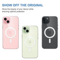 Magfit Backcover for iPhone| Mag-Safe Wireless Charging | Designed with Magnetic Lock Transparent Back Case Cover (Transparent)